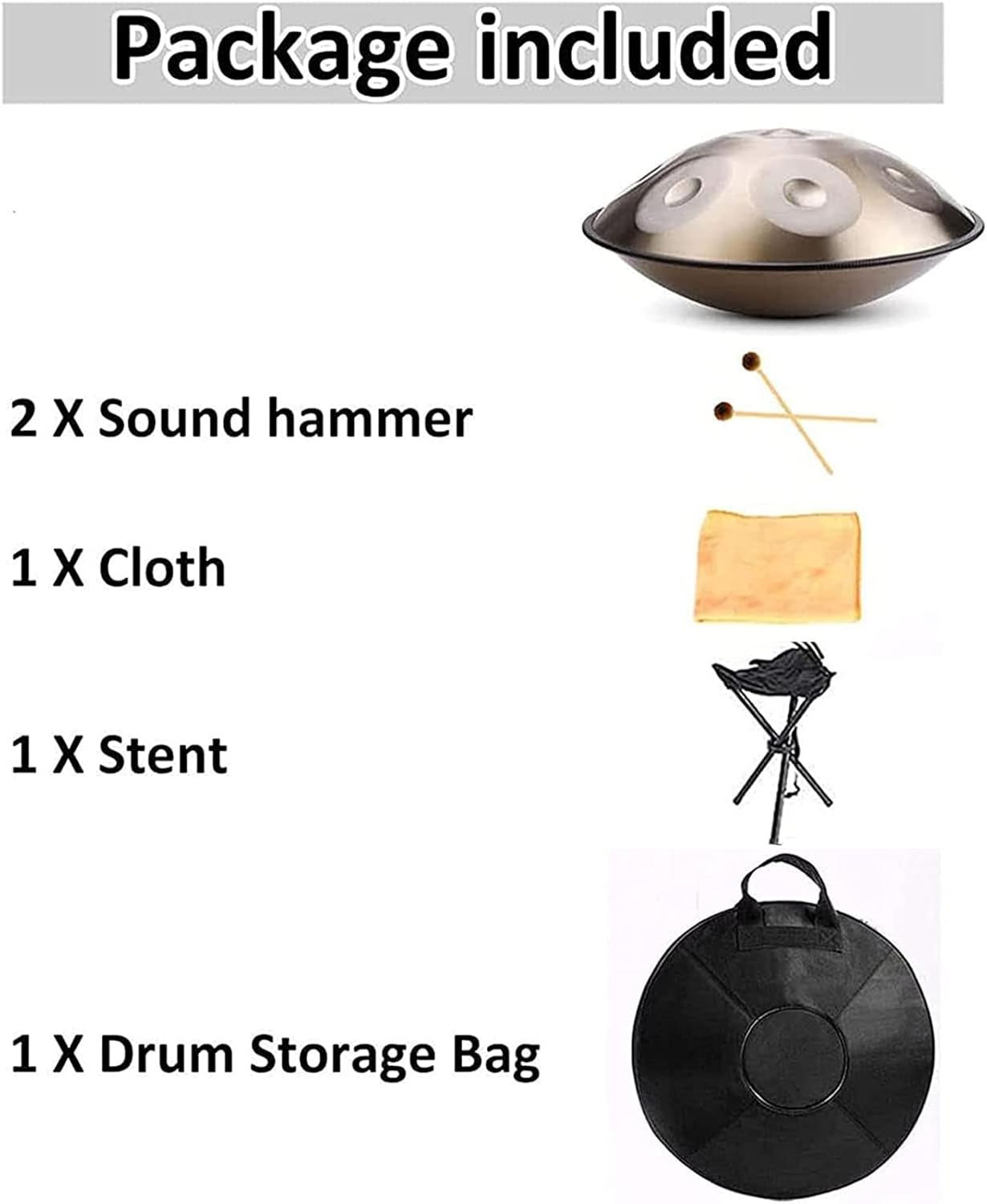 Tambour À Main En Acier De 22 Pouces, Instrument À Tambour Handpan, Haut Niveau De Qualité, Haut Niveau De Qualité, Produisant Une Résonance Agréable 440HZ