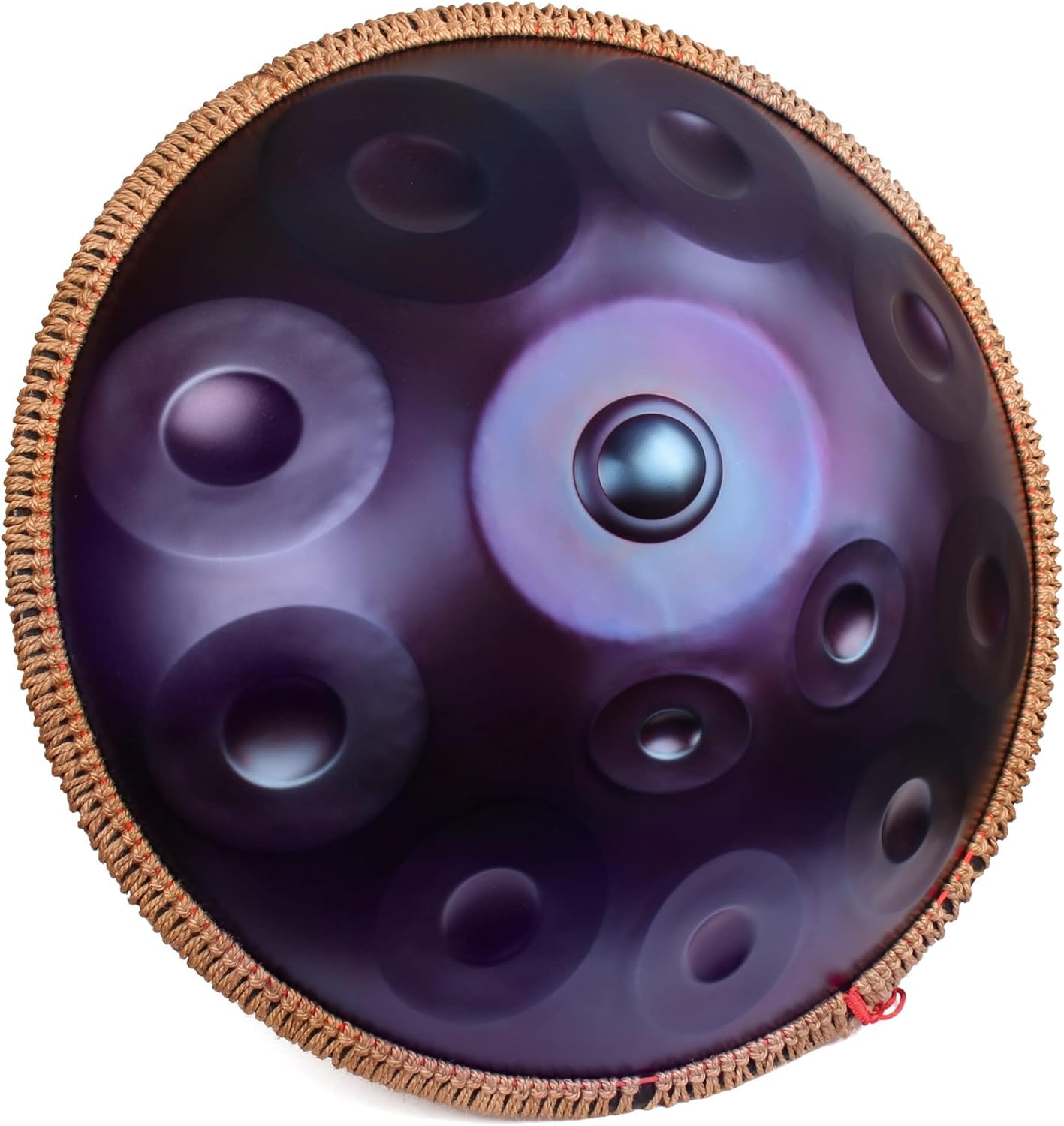 LOMUTY Handpan Drum 12 Tones 22 Inch Steel Tongue Drum avec sac souple, Percussion harmonique pour la guérison du son, la méditation personnelle, le yoga (argent)