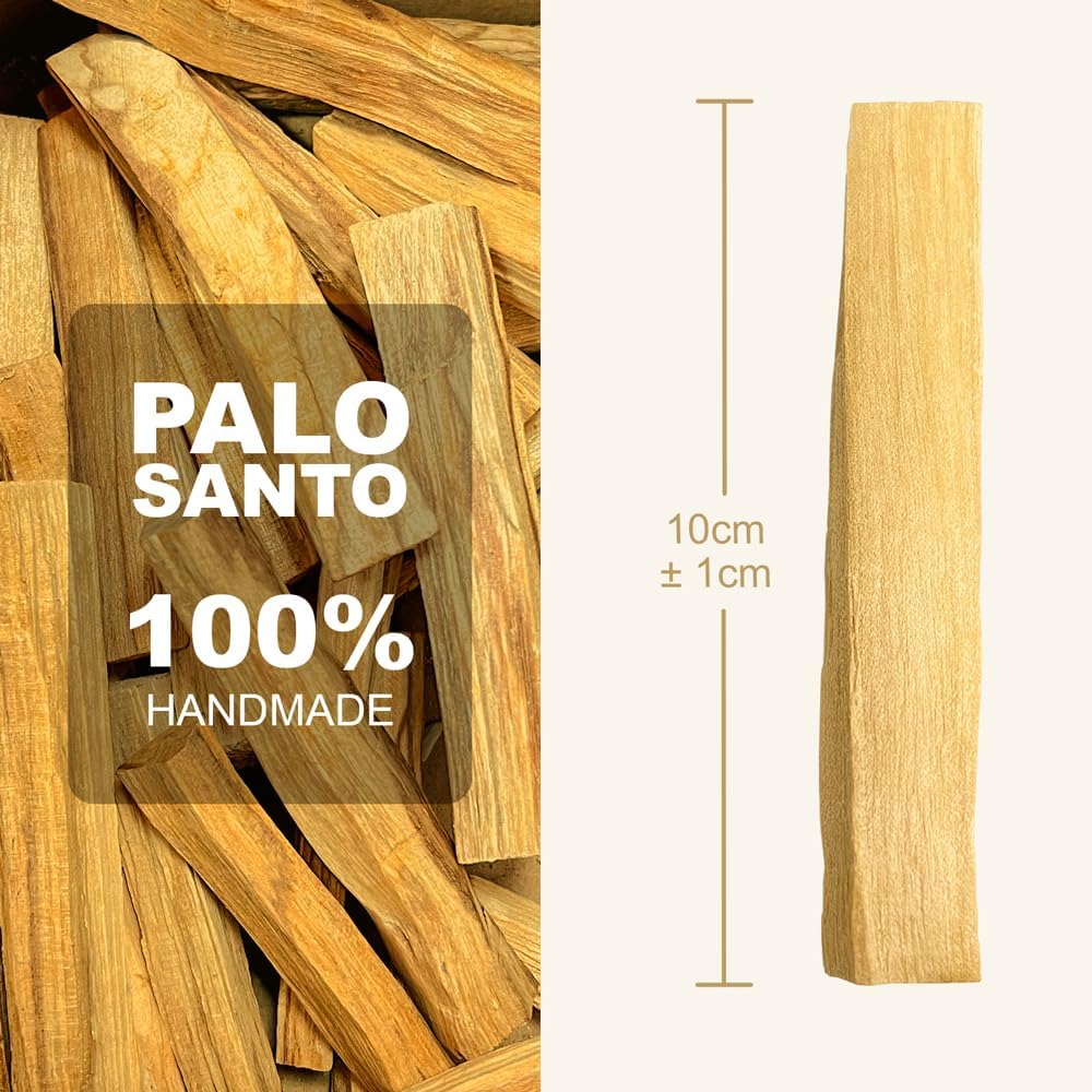3 Sauge Blanche et 3 Palo Santo Sacrés à Brûler - Herbes de Purification et d'Harmonie pour Spirituelle et Les Rituels Énergétiques
