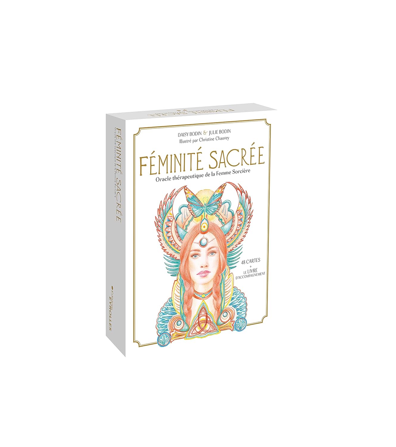 Féminité sacrée. Oracle thérapeutique de la Femme Sorcière. 48 cartes oracle + le livre d'accompagnement