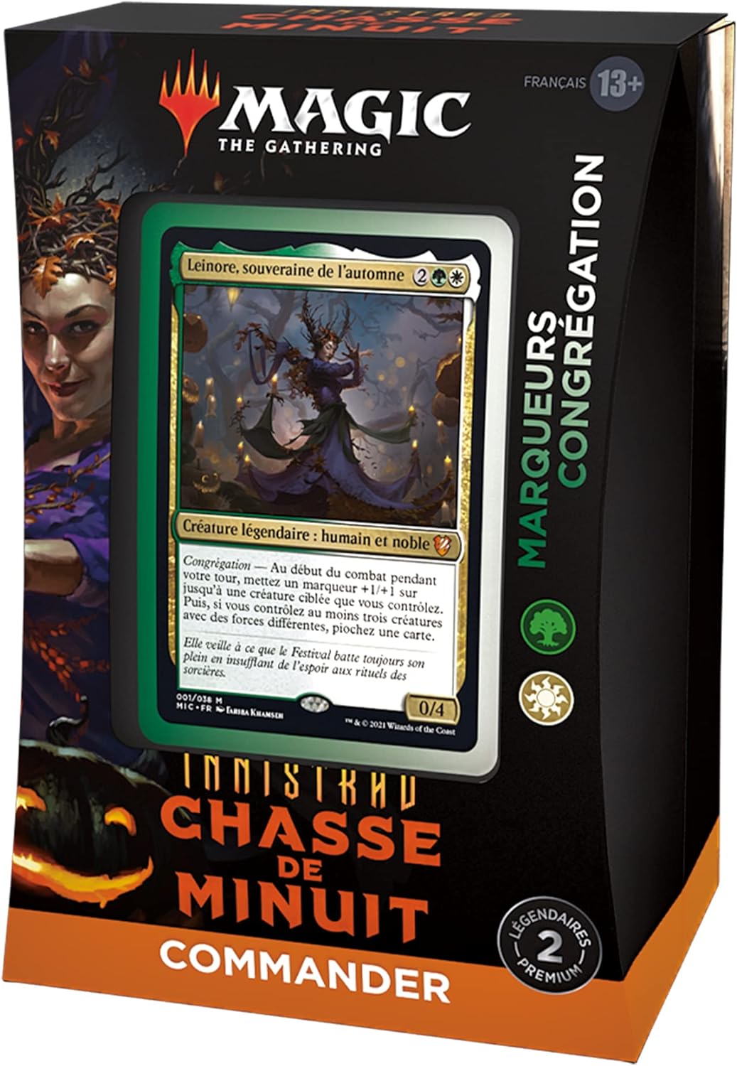 Magic The Gathering- Deck Commander Innistrad : Chasse de Minuit – Marqueurs et congrégation