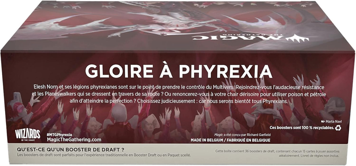 Boîte de boosters de draft Magic: The Gathering Tous Phyrexians, 36 boosters (Version Française)
