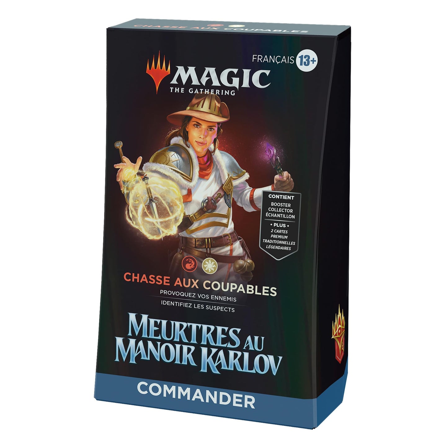Bundle Magic: The Gathering Meurtres au manoir Karlov - 9 boosters de jeu, 30 cartes de terrain + accessoires exclusifs (Version Française)