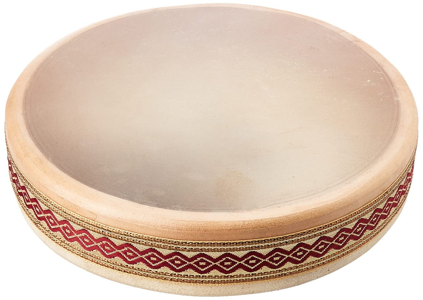 FUZEAU - 70625 - Ocean drum - Tambour ocean avec peau naturelle Ø 25 cm - Imite le son de la mer - Relaxation - Musicothérapie - Ambiance nature - Dès 5 ans, Beige (Assorted)
