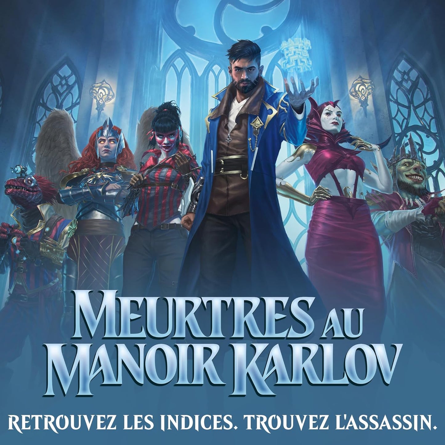Bundle Magic: The Gathering Meurtres au manoir Karlov - 9 boosters de jeu, 30 cartes de terrain + accessoires exclusifs (Version Française)