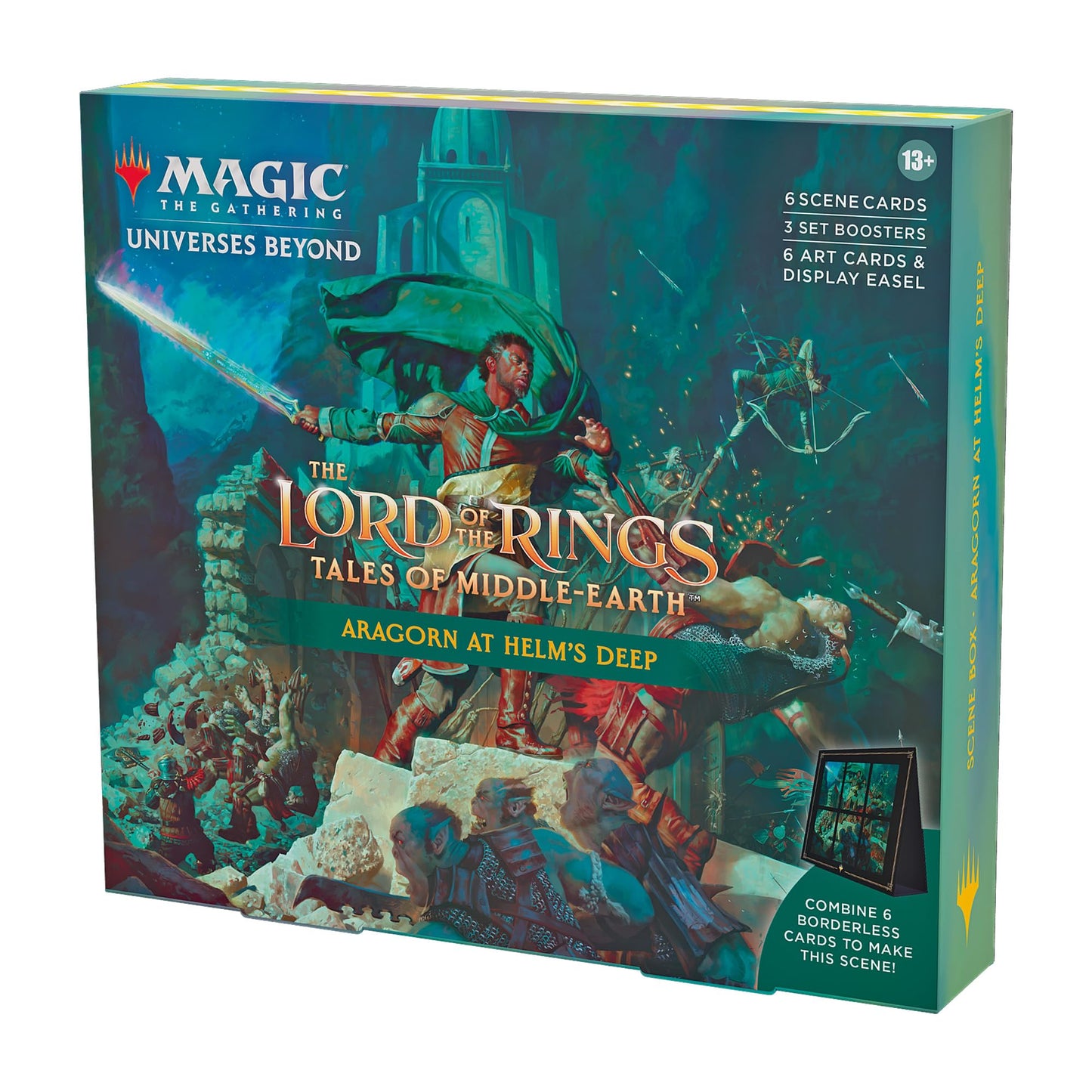 Boîte scénique Magic: The Gathering Le Seigneur des Anneaux : chroniques de la Terre du Milieu - Aragorn at Helm’s Deep (Version Anglaise)