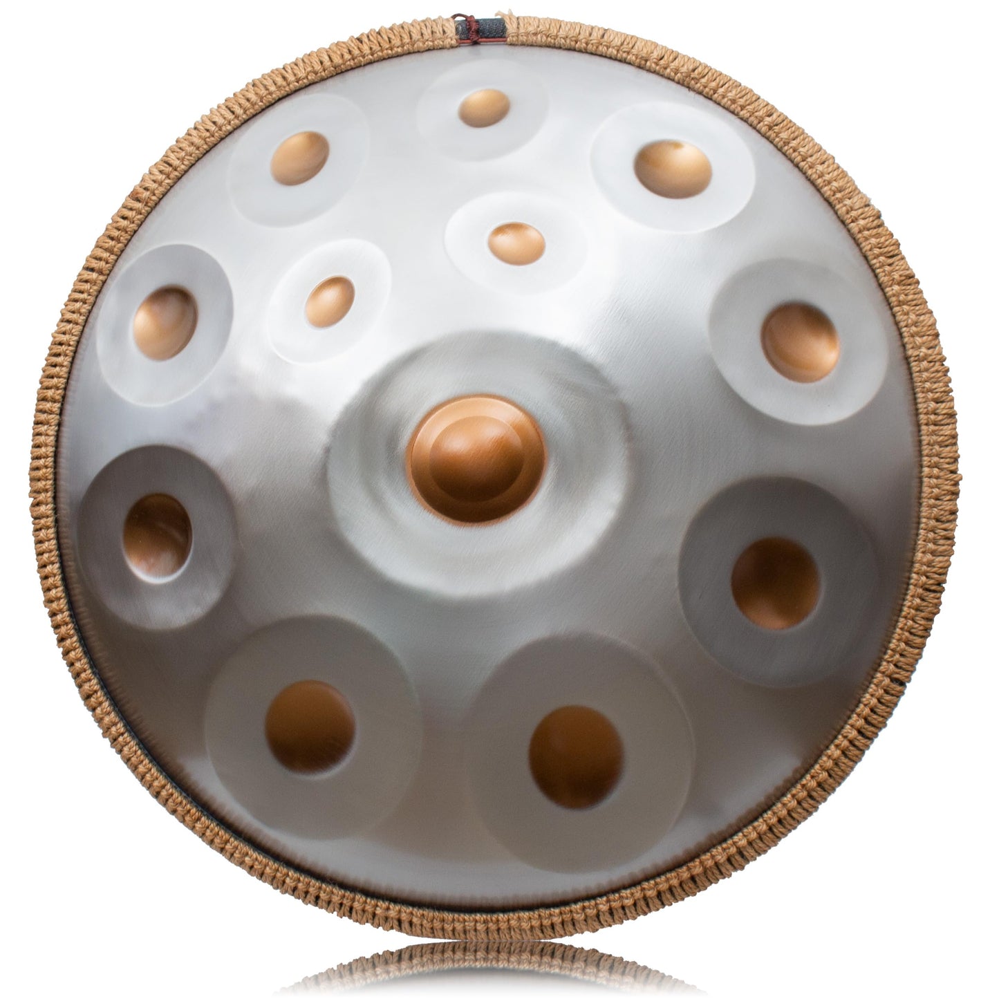 LOMUTY Handpan Drum 12 Tones 22 Inch Steel Tongue Drum avec sac souple, Percussion harmonique pour la guérison du son, la méditation personnelle, le yoga (argent)