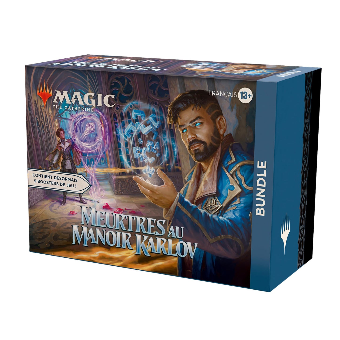 Bundle Magic: The Gathering Meurtres au manoir Karlov - 9 boosters de jeu, 30 cartes de terrain + accessoires exclusifs (Version Française)