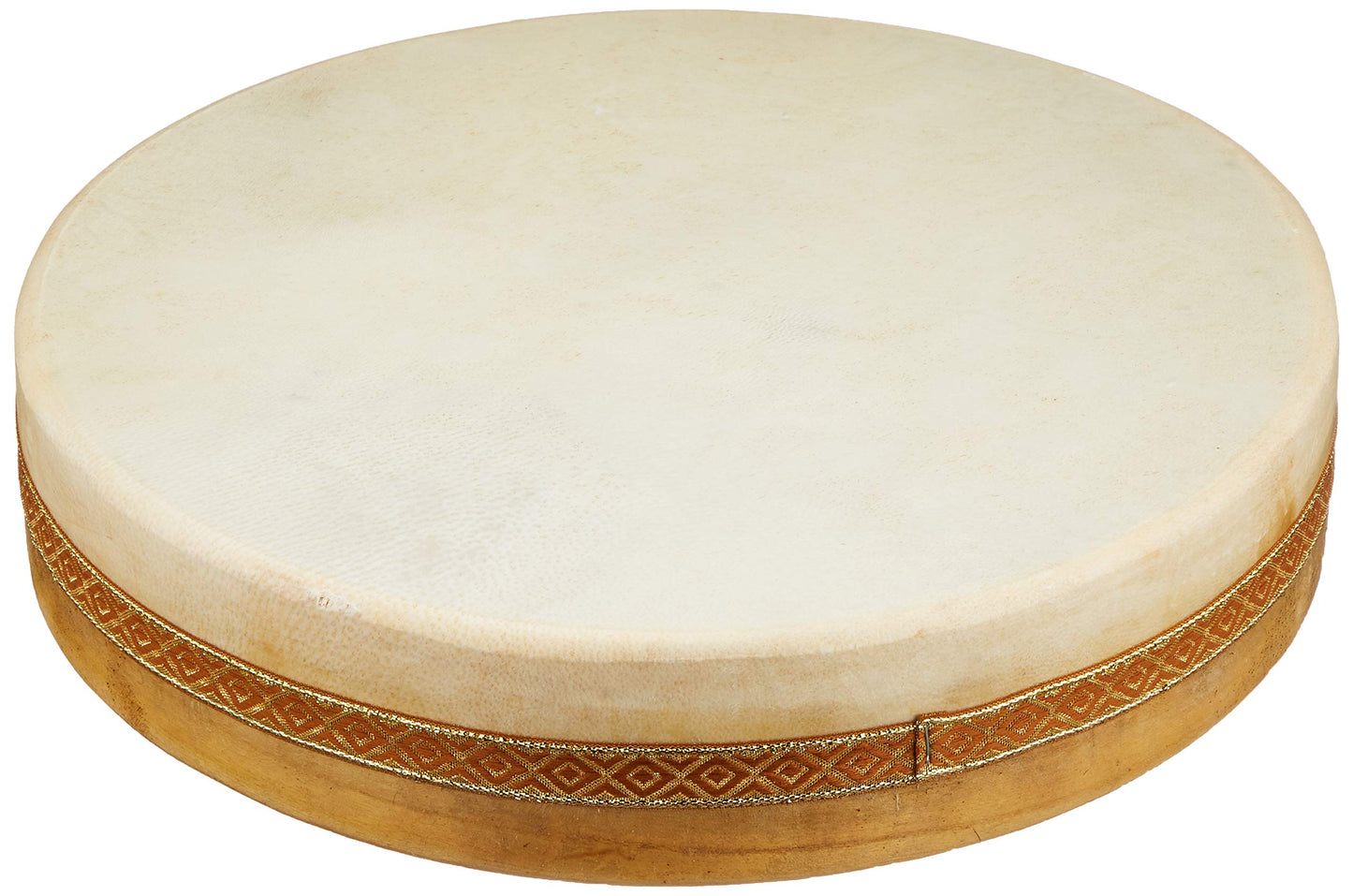 FUZEAU - 70625 - Ocean drum - Tambour ocean avec peau naturelle Ø 25 cm - Imite le son de la mer - Relaxation - Musicothérapie - Ambiance nature - Dès 5 ans, Beige (Assorted)