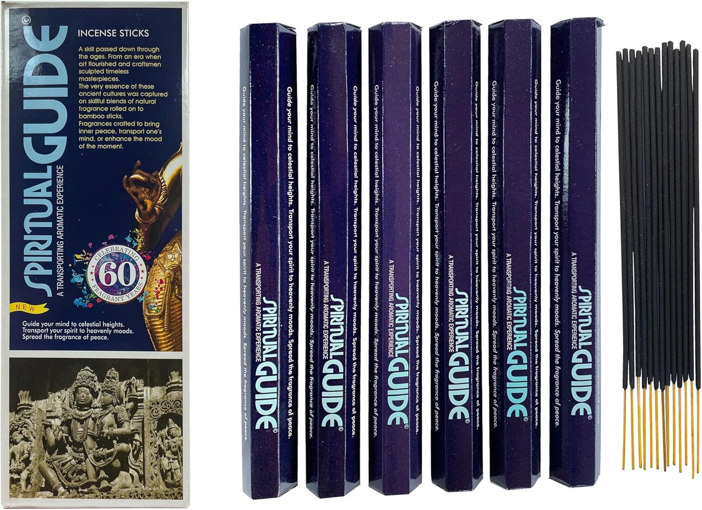 Padmini - Lot de 6 boîtes de 20 bâtonnets d'encens spirituels