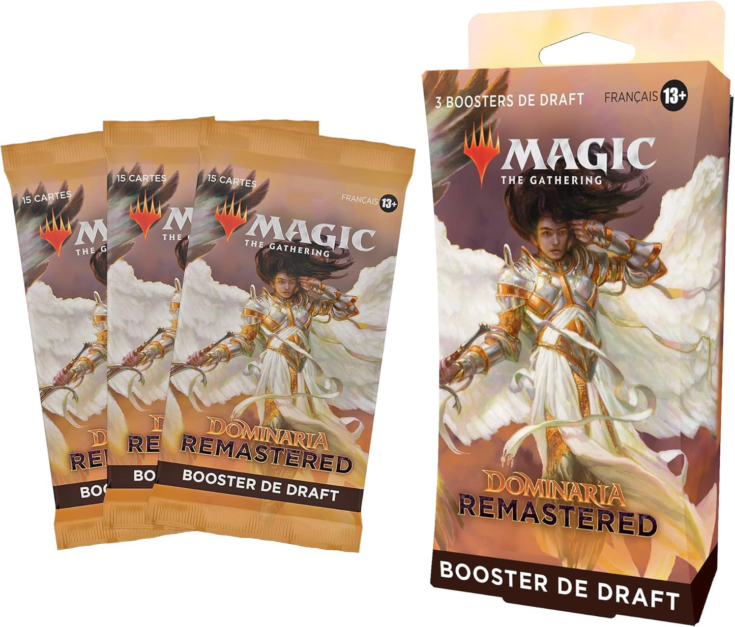 Magic The Gathering D15051010 Pack De 3 Boosters De Draft Dominaria Remastered (Version Française), Multicolore
