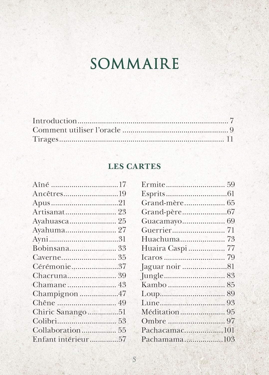 Voyage Chamanique - Cartes Oracle