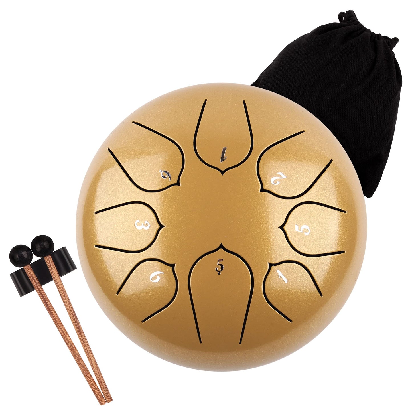 LOMUTY Handpan Drum 12 Tones 22 Inch Steel Tongue Drum avec sac souple, Percussion harmonique pour la guérison du son, la méditation personnelle, le yoga (violet)