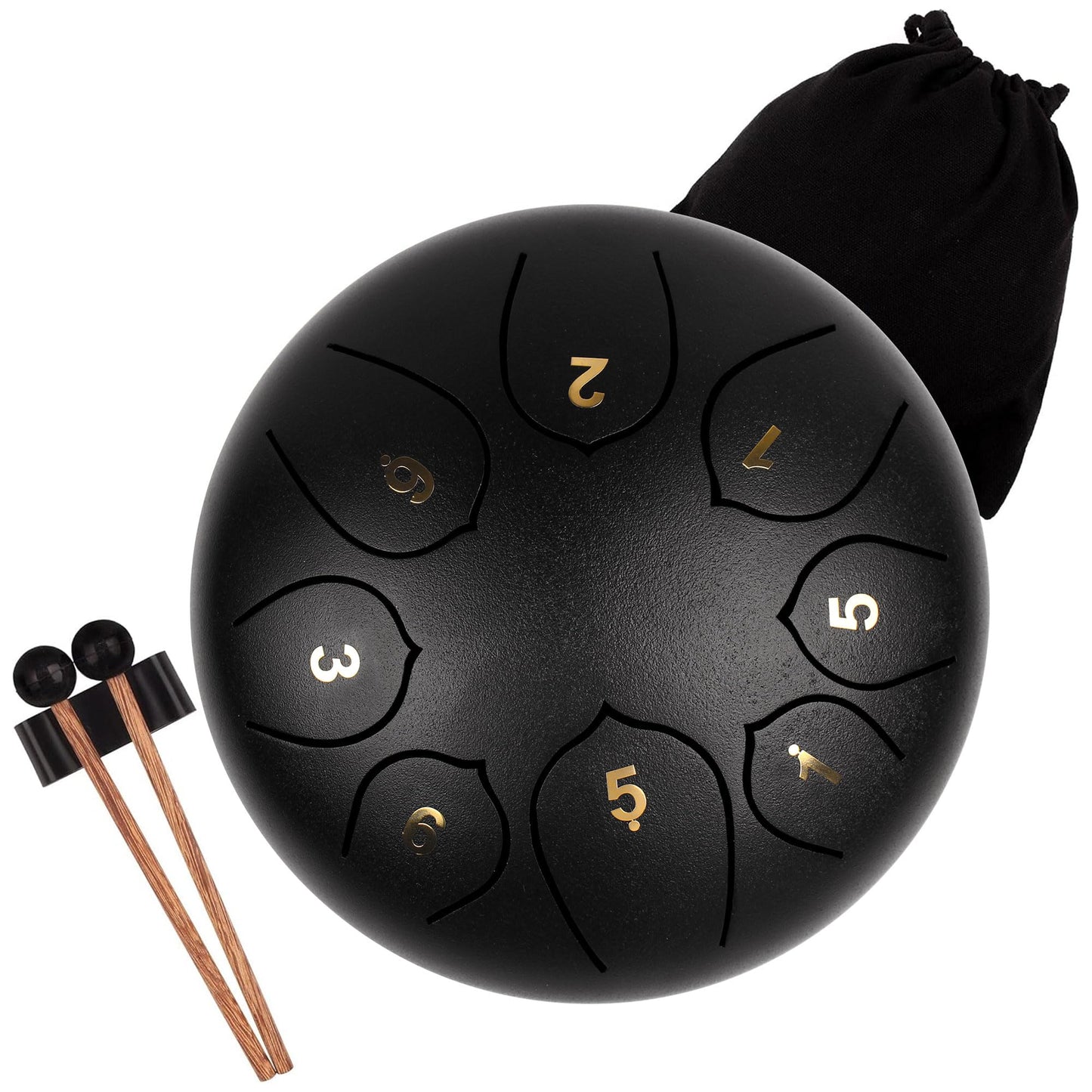LOMUTY Handpan Drum 12 Tones 22 Inch Steel Tongue Drum avec sac souple, Percussion harmonique pour la guérison du son, la méditation personnelle, le yoga (violet)