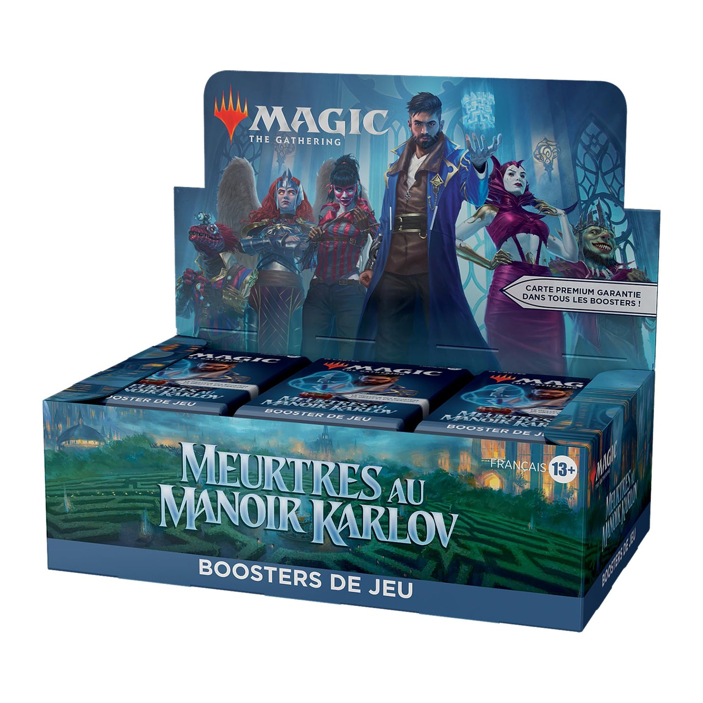 Bundle Magic: The Gathering Meurtres au manoir Karlov - 9 boosters de jeu, 30 cartes de terrain + accessoires exclusifs (Version Française)