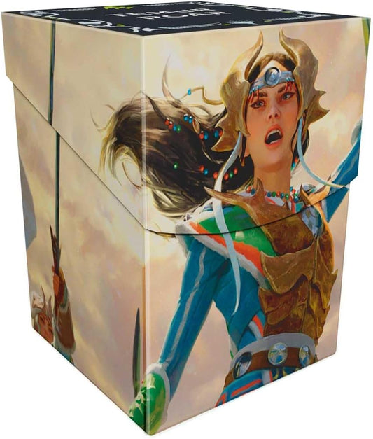 Ultra Pro - Tarkir Dragonstorm Eshki, Temur's Roar/Ureni of the Unwritten (Temur Roar Commander Deck) 100+ Deck Box for Magic : The Gathering | Boîte de rangement Magic Gathering MTG support TCG