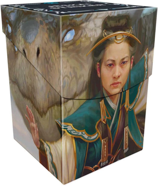 Ultra Pro - Tarkir Dragonstorm Shiko and Narset, Unified/Elsha, Threefold Master (Jeskai Striker Commander Deck) 100+ Deck Box for Magic : The Gathering | Boîte de rangement Magic Gathering MTG TCG