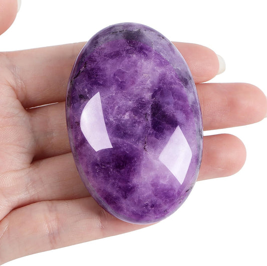 XIANNVXI Pierre de Paume Pierre Naturelle Amethyste Cristaux Thérapeutique pour Guérison Méditation Relaxation Décoration