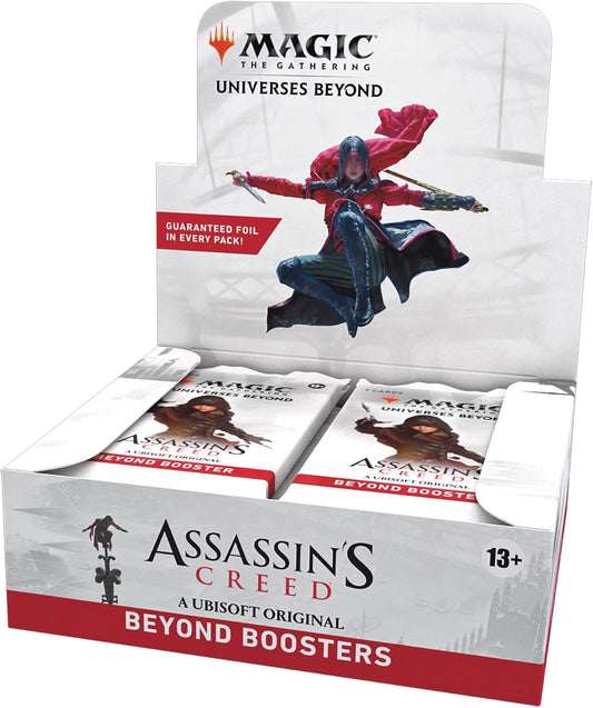 Magic: The Gathering Boîte de boosters infinis Assassin’s Creed | 24 boosters infinis (7 Cartes dans Chaque Booster) | Jeu de Cartes à Collectionner pour Joueurs de 13 Ans et Plus (Version Anglaise)