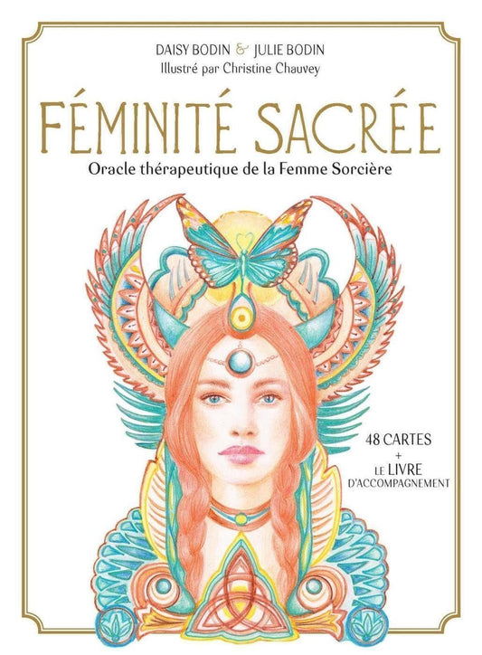 Féminité sacrée. Oracle thérapeutique de la Femme Sorcière. 48 cartes oracle + le livre d'accompagnement