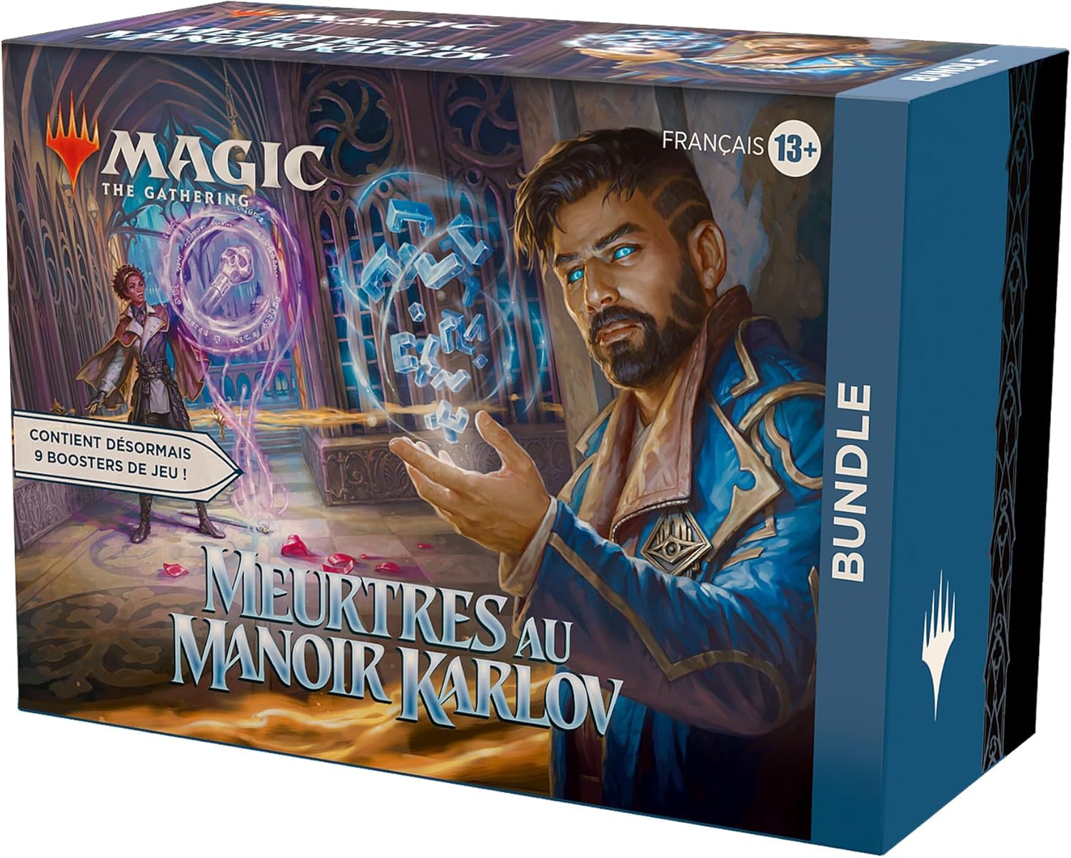 Bundle Magic: The Gathering Meurtres au manoir Karlov - 9 boosters de jeu, 30 cartes de terrain + accessoires exclusifs (Version Française)