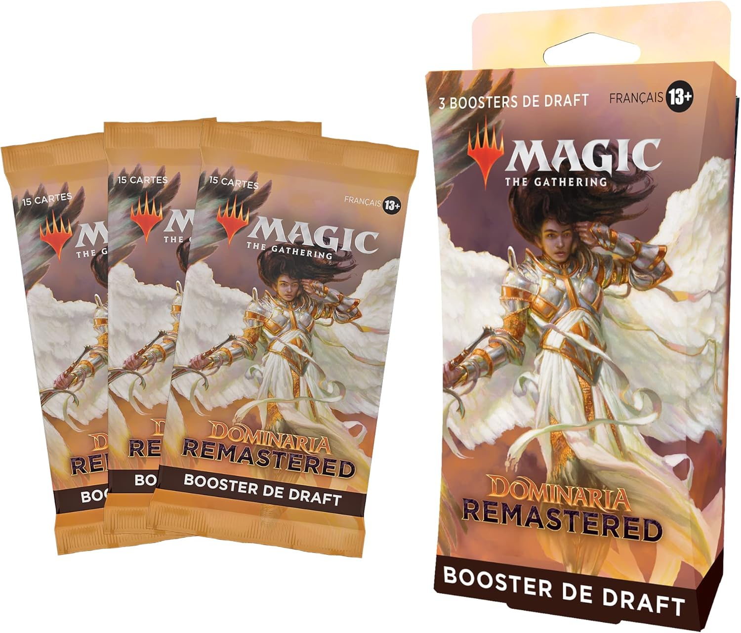 Magic The Gathering D15051010 Pack De 3 Boosters De Draft Dominaria Remastered (Version Française), Multicolore