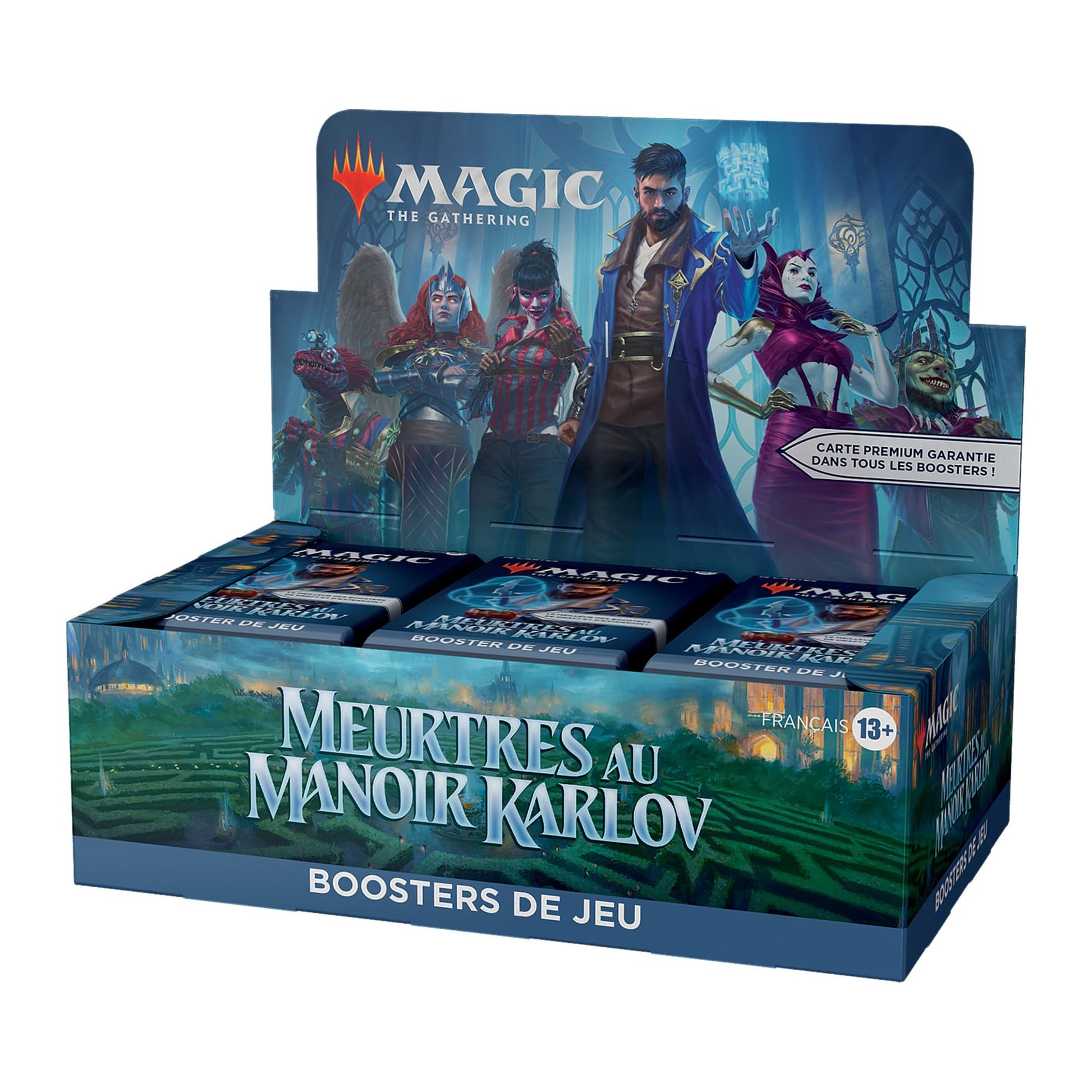 Bundle Magic: The Gathering Meurtres au manoir Karlov - 9 boosters de jeu, 30 cartes de terrain + accessoires exclusifs (Version Française)